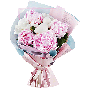 Delicate peonies with delivery Novokuznetsk