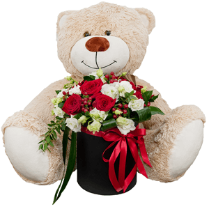 Lovestruck with teddy bear with delivery Novokuznetsk