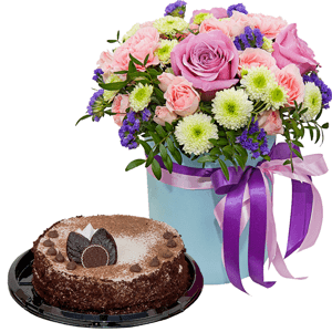 Tiffany with cake with delivery Novokuznetsk