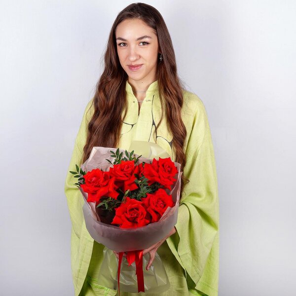 Rose Red 50 cm Ecuador - 7, Pistachio, Wrapping Paper
